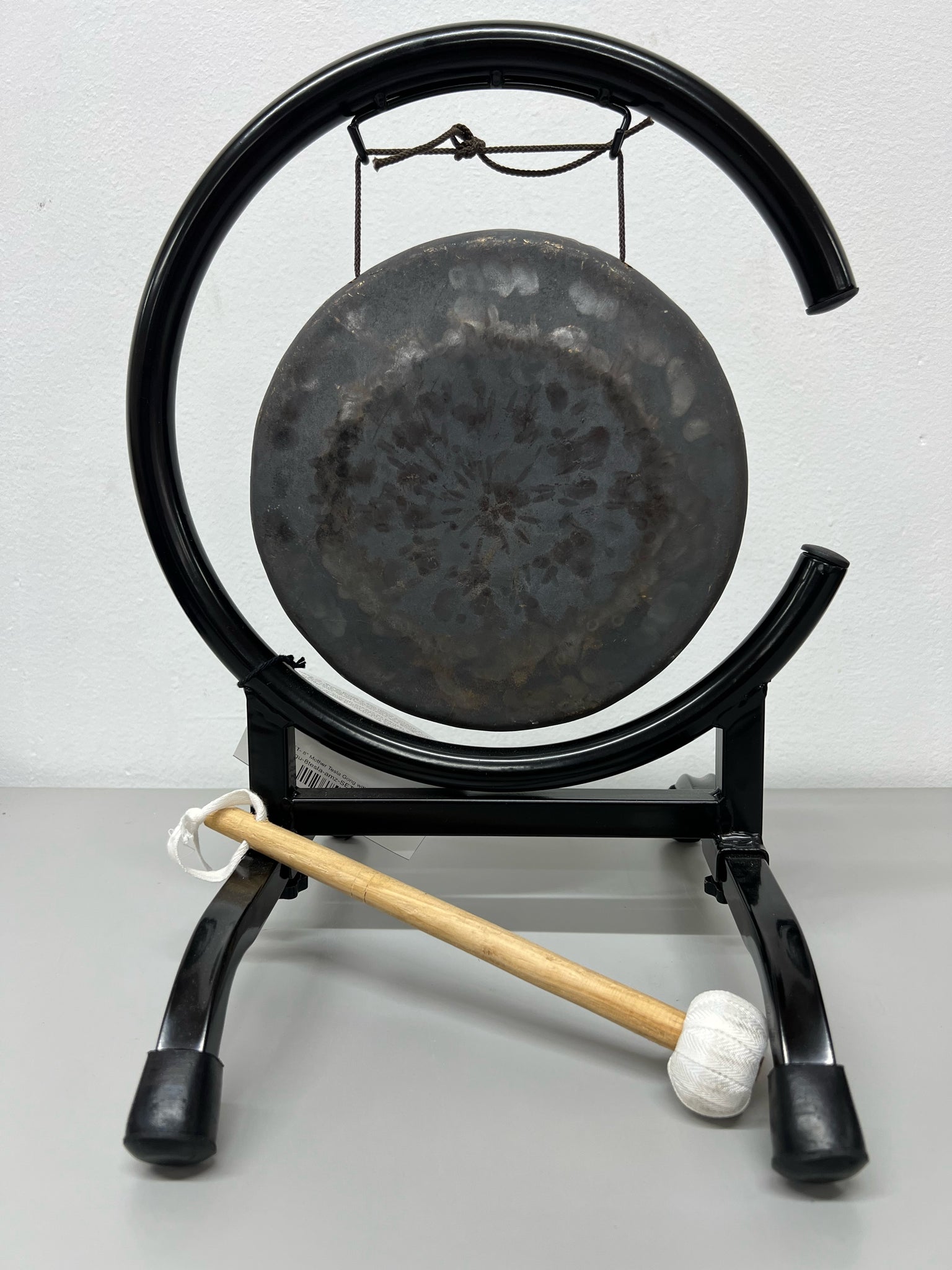 Brass Gong with metal stand